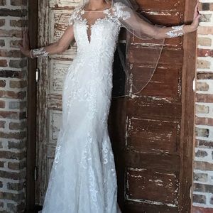 Size 6 altered wedding dress